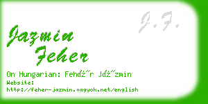 jazmin feher business card